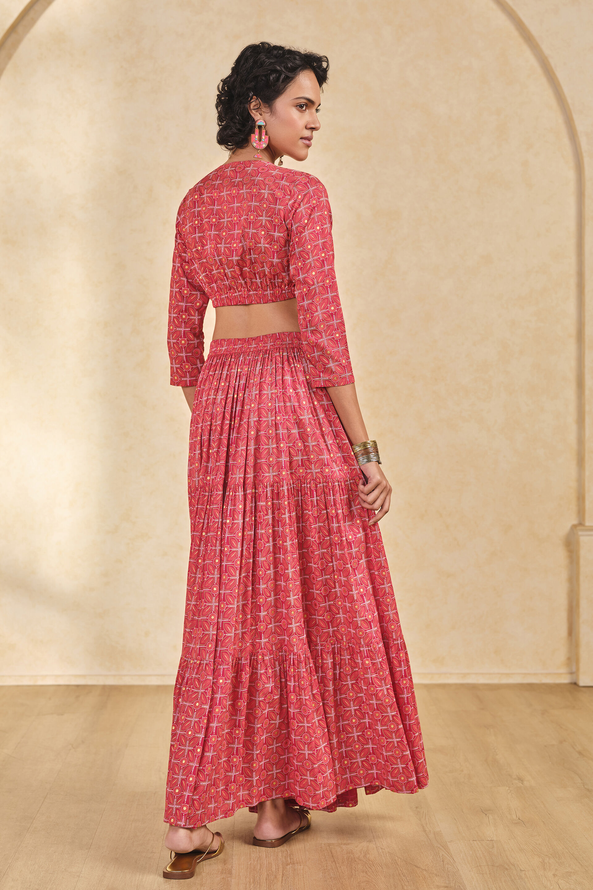 Mast Magaan Red Skirt Set, Red, image 5